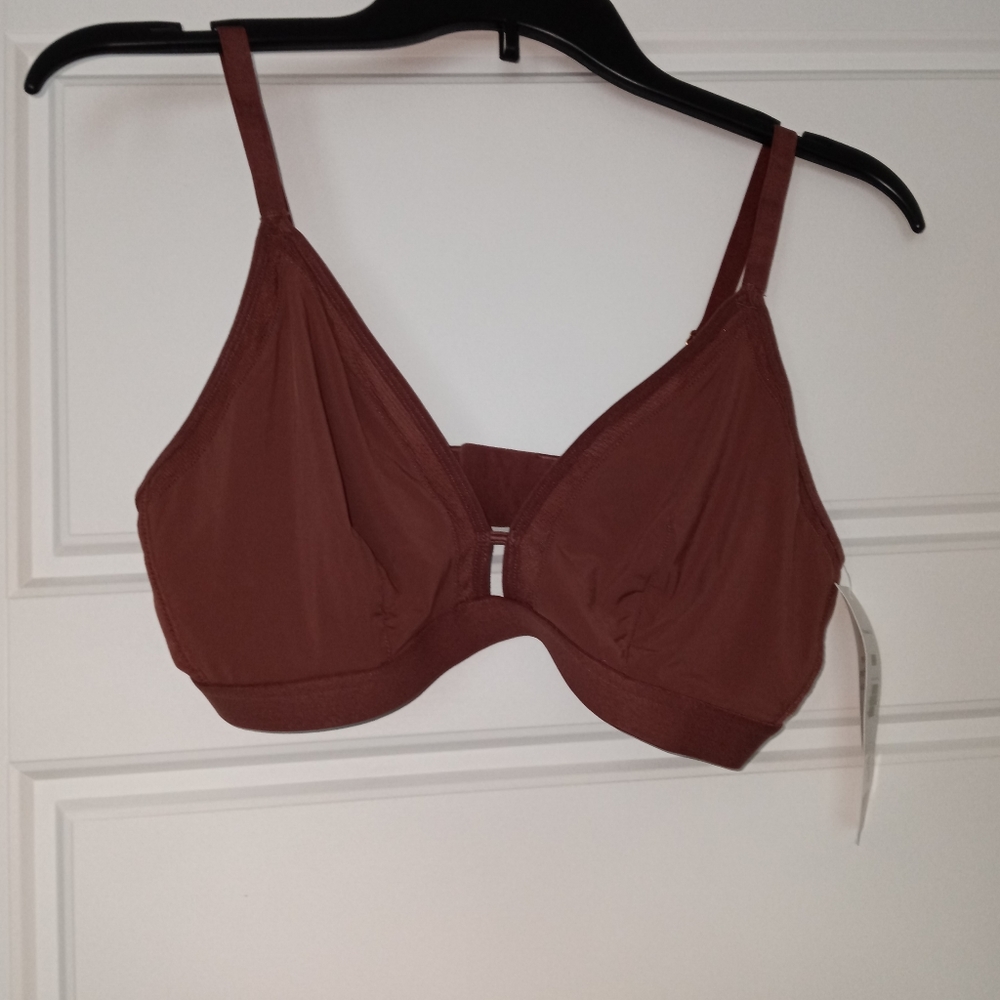 Lively brown wireless bra new with tags